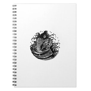 Caderno Espiral carpa na água