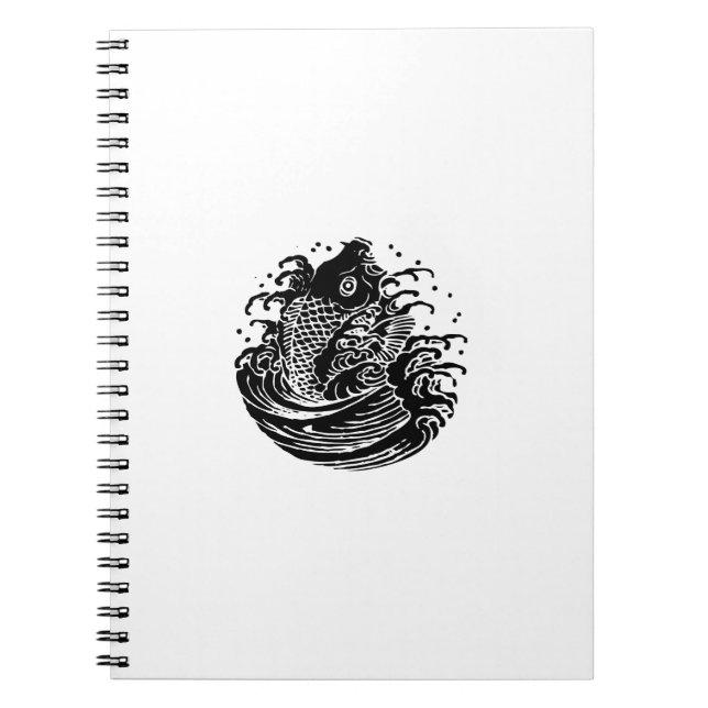 Caderno Espiral carpa na água (Frente)