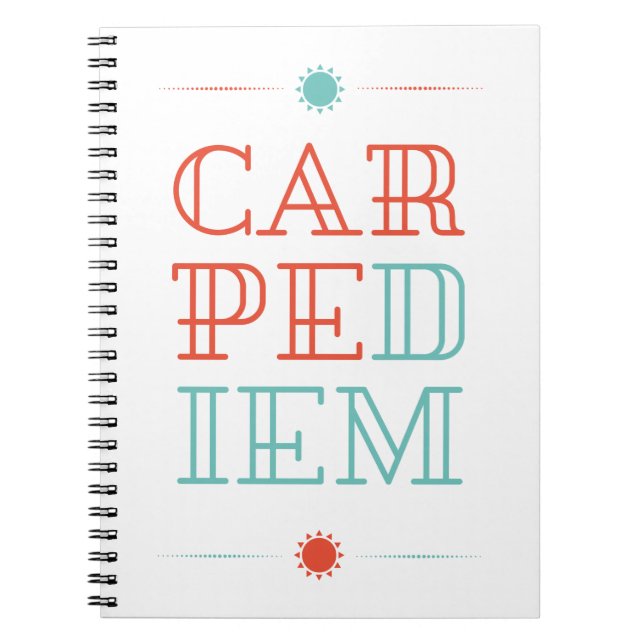 Caderno Espiral Carpe Diem (Frente)