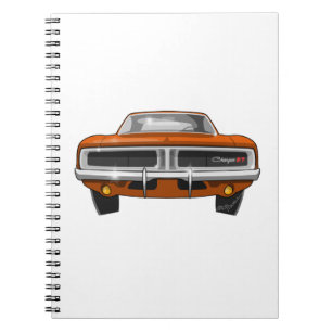 Caderno Espiral Carregador de 1969 Dodge