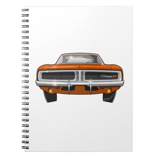 Caderno Espiral Carregador de 1969 Dodge (Frente)