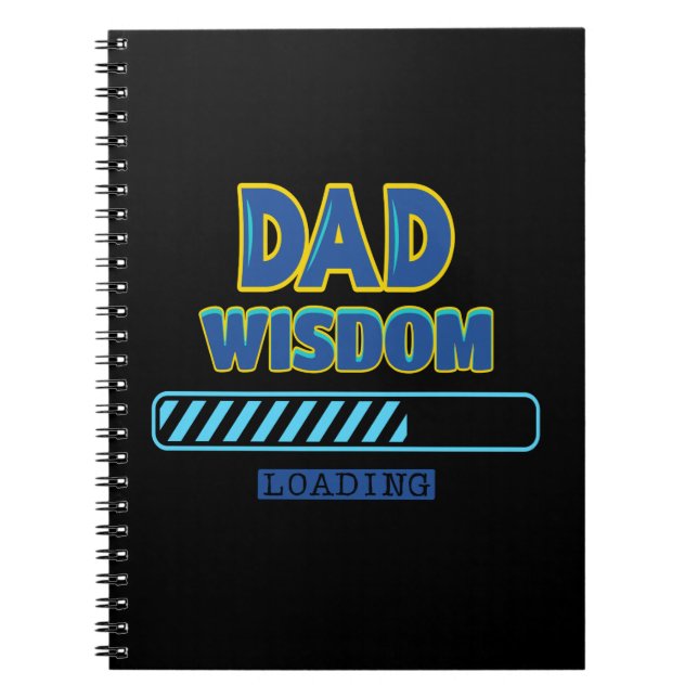 Caderno Espiral Carregamento de Sabedoria do pai (Frente)
