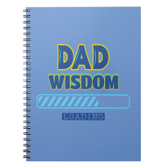 Caderno Espiral Carregamento de Sabedoria do pai (Frente)