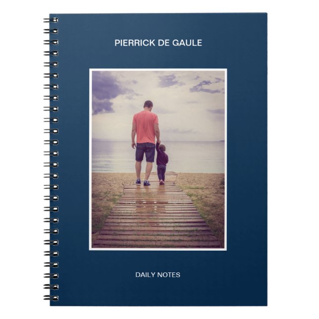 Caderno Espiral Carregar bloco de anotações de fotos (Frente)