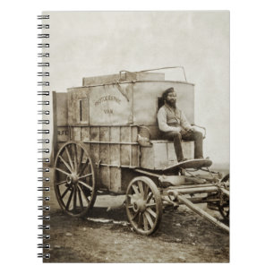 Caderno Espiral Carrinho de fotografia de Roger Fenton Realismo Fo