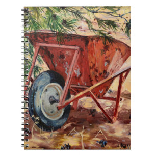 Caderno Espiral Carrinho de mão oxidado 2009