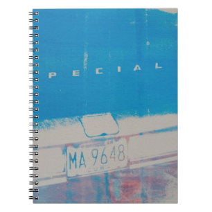 Caderno Espiral Carro azul