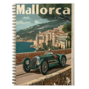 Caderno Espiral Carro de corrida em Mallorca