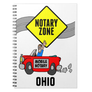 Caderno Espiral Carro Desportivo Vermelho da Zona Notícia Móvel