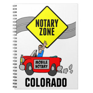 Caderno Espiral Carro Desportivo Vermelho de Zona Notária Móvel 