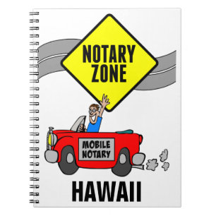 Caderno Espiral Carro Desportivo Vermelho de Zona Notária Móvel Ha