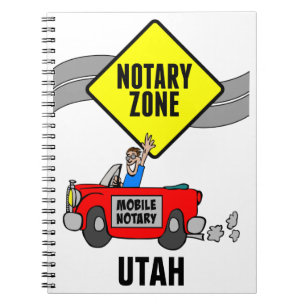 Caderno Espiral Carro Desportivo Vermelho de Zona Notária Móvel Ut