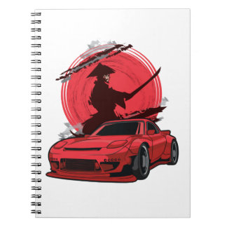 Caderno Espiral Carro Japonês Samurai RX7