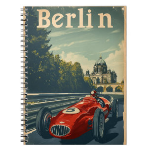 Caderno Espiral Carro Vintage Racing em Berlim
