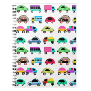 Caderno Espiral Carros engraçados
