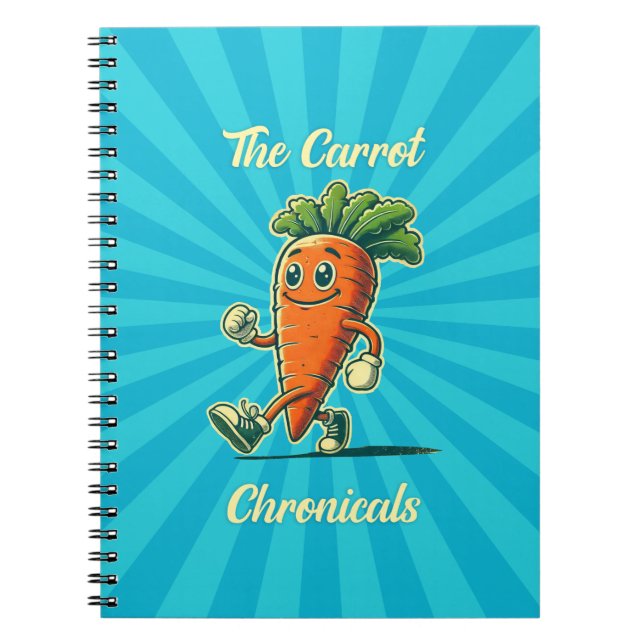 Caderno Espiral Carrot Chronicals Retro Cartoon notebook (Frente)