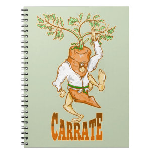 Caderno Espiral Carrot Karate CARRATE