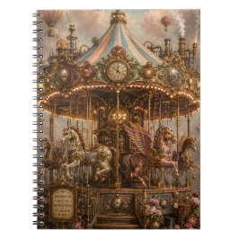 Caderno Espiral Carrusel Caprichoso Steampunk