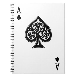Caderno Espiral Cartão Ace Poker