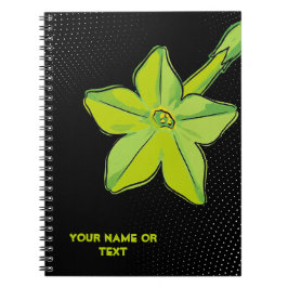 Caderno Espiral Cartão Botânico Chartreuse: A Nicotiana 'Lime Gree