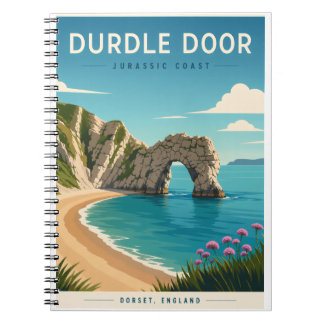 Caderno Espiral Cartão de Saudações Durdle Door Jurassic Coast