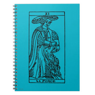Caderno Espiral Cartão de Tarot: Força