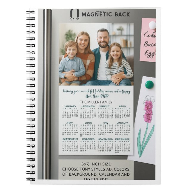 Caderno Espiral Cartão Magnético (Frente)