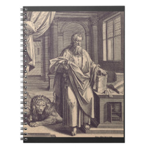 Caderno Espiral Cartão Santo Apostólico de São Marcos o Evangelist