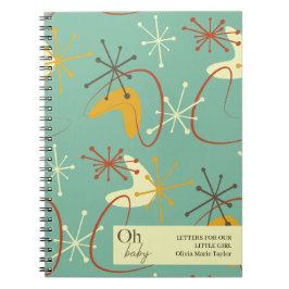 Caderno Espiral Cartas para o Bebê Notebook Médio-Século Moderno B