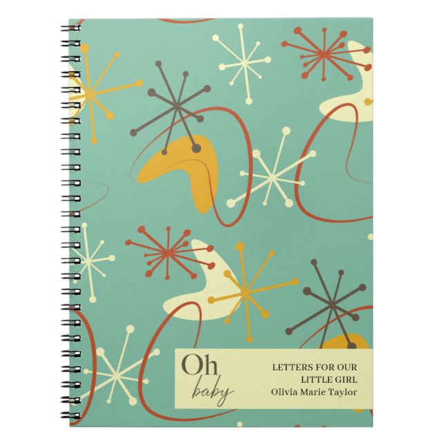 Caderno Espiral Cartas para o Bebê Notebook Médio-Século Moderno B (Frente)