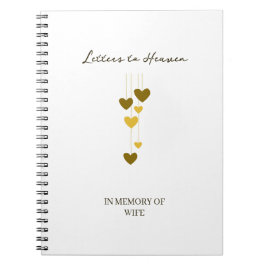 Caderno Espiral Cartas para o Céu – Em Memória da Esposa Personali