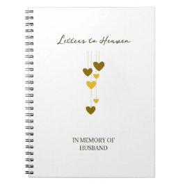 Caderno Espiral Cartas para o Céu – Em Memória do Marido Personali