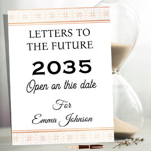Caderno Espiral Cartas para o Futuro, Lembrança Personalizada
