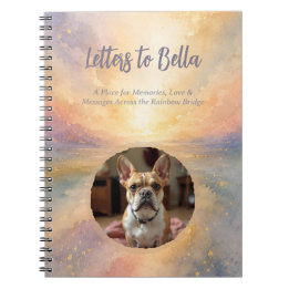 Caderno Espiral Cartas para o Meu Cão Diário | Ponte do Arco-Íris