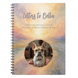 Caderno Espiral Cartas para o Meu Cão Diário | Ponte do Arco-Íris