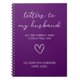 Caderno Espiral Cartas para o meu Marido
