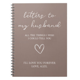 Caderno Espiral Cartas para o meu marido