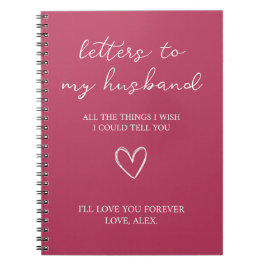 Caderno Espiral Cartas para o meu marido