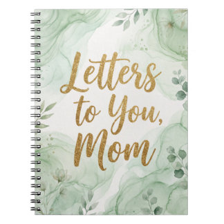 Caderno Espiral Cartas para Você, Mamãe: Aquarela Linda 