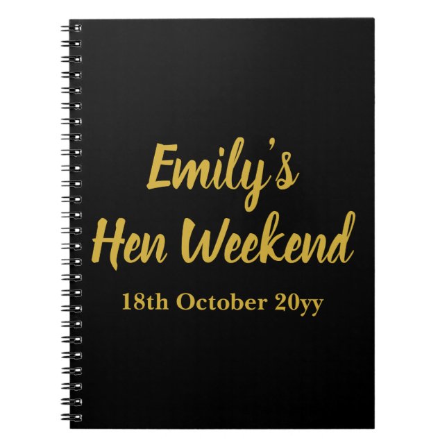 Caderno Espiral Cartas Personalizadas para a Viagem de Fim de Sema (Frente)