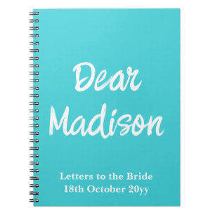 Caderno Espiral Cartas personalizadas para o Chá de panela da Casa