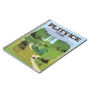 Caderno Espiral Cartaz de Viagem Vintage