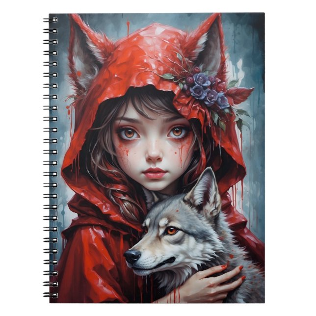 Caderno Espiral Carte Postale - Le petit chaperon rouge (Frente)