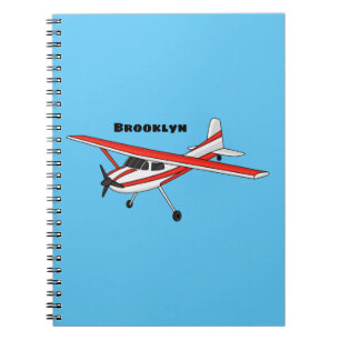 Caderno Espiral Cartografia da aeronave com relação de triciclo