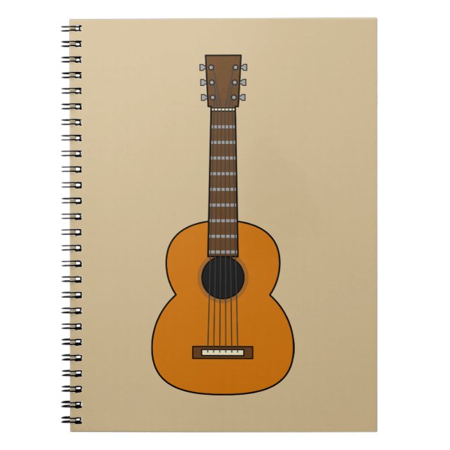 Caderno Espiral Cartoon Acústico Simples (Frente)