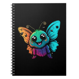 Caderno Espiral cartoon-borboleta-com-borboleta-sua-cabeça