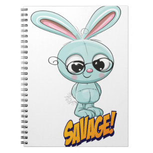 Caderno Espiral Cartoon Bunny Cute Kawaii