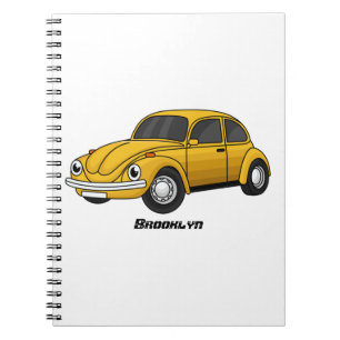 Caderno Espiral Cartoon de carro clássico