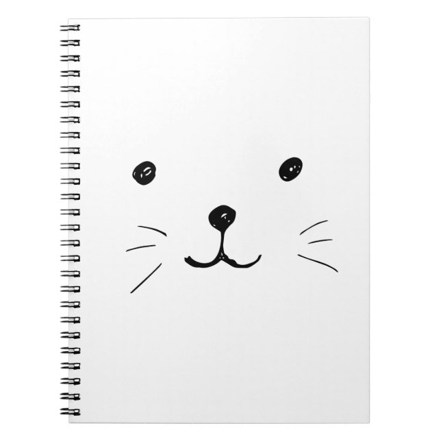 Caderno Espiral Cartoon de Mão Imagens de Gato Fotos de Gatinho (Frente)