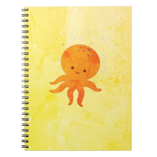 Caderno Espiral Cartoon de polvo bebê fofo (Frente)